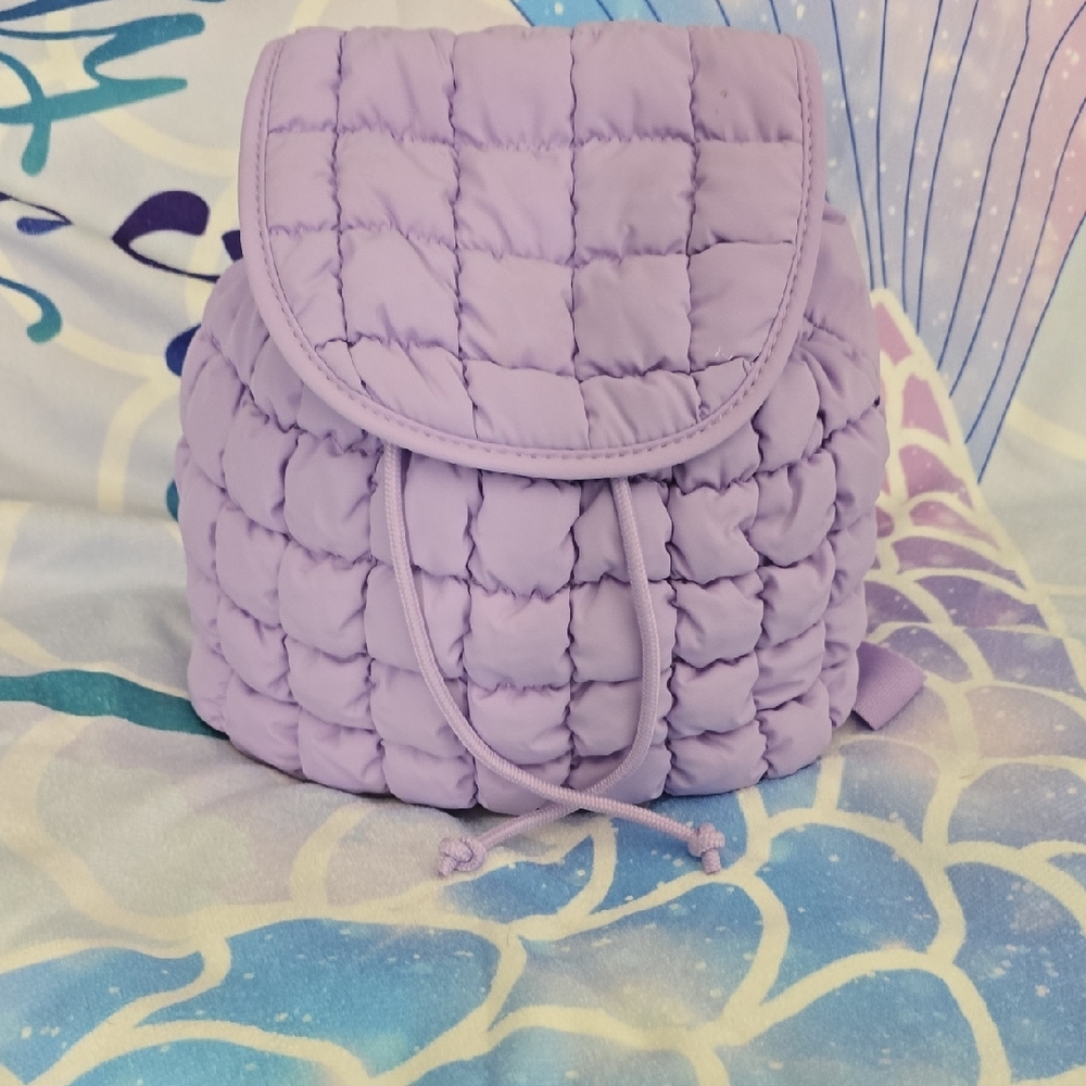 Art Class Lilac Quilted Backpack